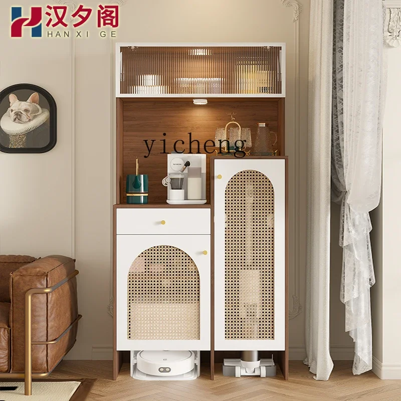 side cabinet, tea cabinet integrated, wall sweeping robot rack, vacuum cleaner storage cabinet
side cabinet, tea cabinet integrated, wall sweeping robot rack, vacuum cleaner storage cabinet