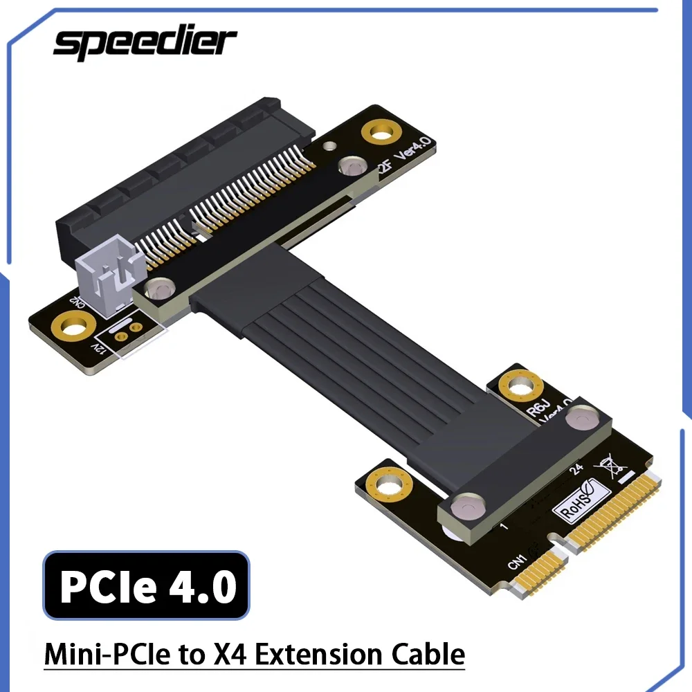 High Quality PCIe 4.0 Gen4 Full Speed Riser Cable Mini-PCIe To X4 Solt Wireless Network Card Adapter Extension Cable
High Quality PCIe 4.0 Gen4 Full Speed Riser Cable Mini-PCIe To X4 Solt Wireless Network Card Adapter Extension Cable