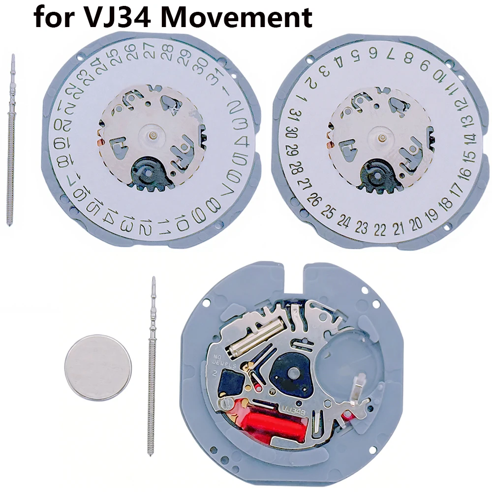 For VJ34 Movement Replacement for VJ34B Quartz Movement 2Hands Date At 3/6 Watch Movement Accessories
For VJ34 Movement Replacement for VJ34B Quartz Movement 2Hands Date At 3/6 Watch Movement Accessories