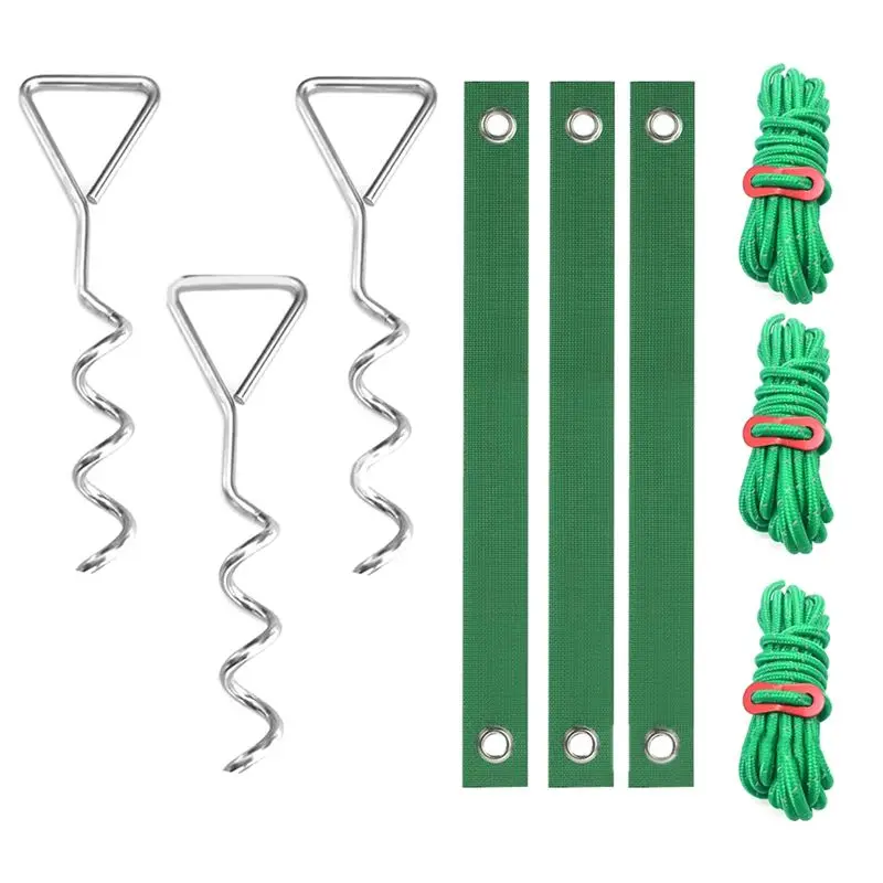 AEE8-Tree Stakes And Supports For Leaning Trees, 3Pcs 11.8Inch Spiral Tree Stake Kit With Tree Straps Anchor Ropes
AEE8-Tree Stakes And Supports For Leaning Trees, 3Pcs 11.8Inch Spiral Tree Stake Kit With Tree Straps Anchor Ropes