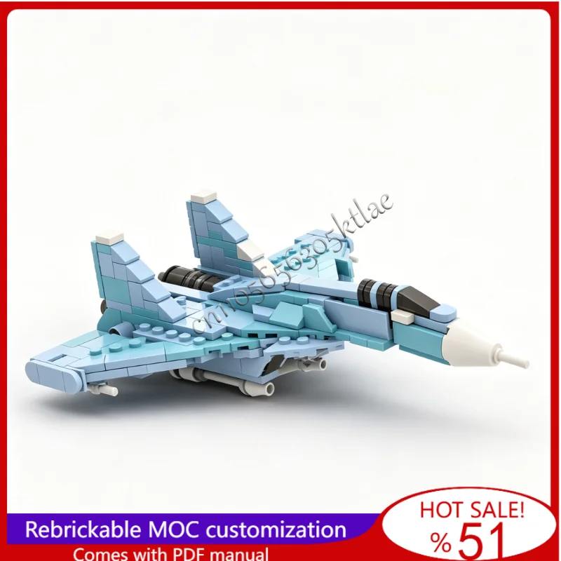 311 Parts MOC Battle Series Twin Engine Air Superiority Fighter Building Model Custom Technology Creative Assembly Kid Toy Gift
311 Parts MOC Battle Series Twin Engine Air Superiority Fighter Building Model Custom Technology Creative Assembly Kid Toy Gift