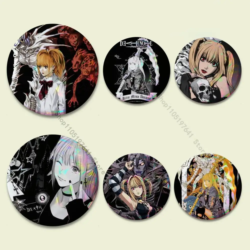 Misa D-Death N-Note Badges Button Round Creative Pin Brooch Badge Bag Decor Accessories Fans Collect Friends Gifts
Misa D-Death N-Note Badges Button Round Creative Pin Brooch Badge Bag Decor Accessories Fans Collect Friends Gifts