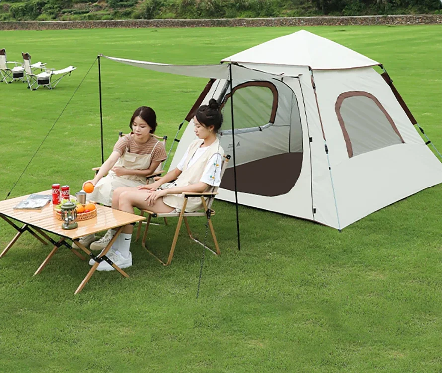 # Водонепроницаемая палатка для кемпинга на 4-5 человек, быстро открывающаяся белая палатка, большое пространство, 2 двери, 2 окна, походная уличная палатка
# Водонепроницаемая палатка для кемпинга на 4-5 человек, быстро открывающаяся белая палатка, большое пространство, 2 двери, 2 окна, походная уличная палатка