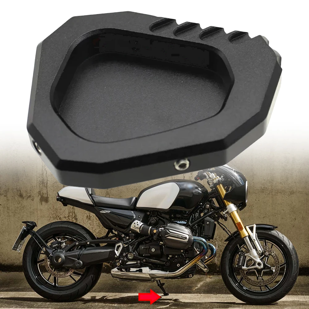 Motorcycle CNC Accessories Aluminum Foot Side Stand Extension Pad Kickstand Kick Stand Plate For BMW R12 R 12 NINET 2023-2025
Motorcycle CNC Accessories Aluminum Foot Side Stand Extension Pad Kickstand Kick Stand Plate For BMW R12 R 12 NINET 2023-2025