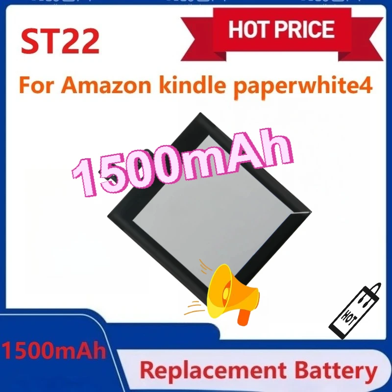 1500mAh Replacement Battery ST22 High Quality for Amazon kindle paperwhite4 58-000271 58-000246 E-Reader Batteries
1500mAh Replacement Battery ST22 High Quality for Amazon kindle paperwhite4 58-000271 58-000246 E-Reader Batteries