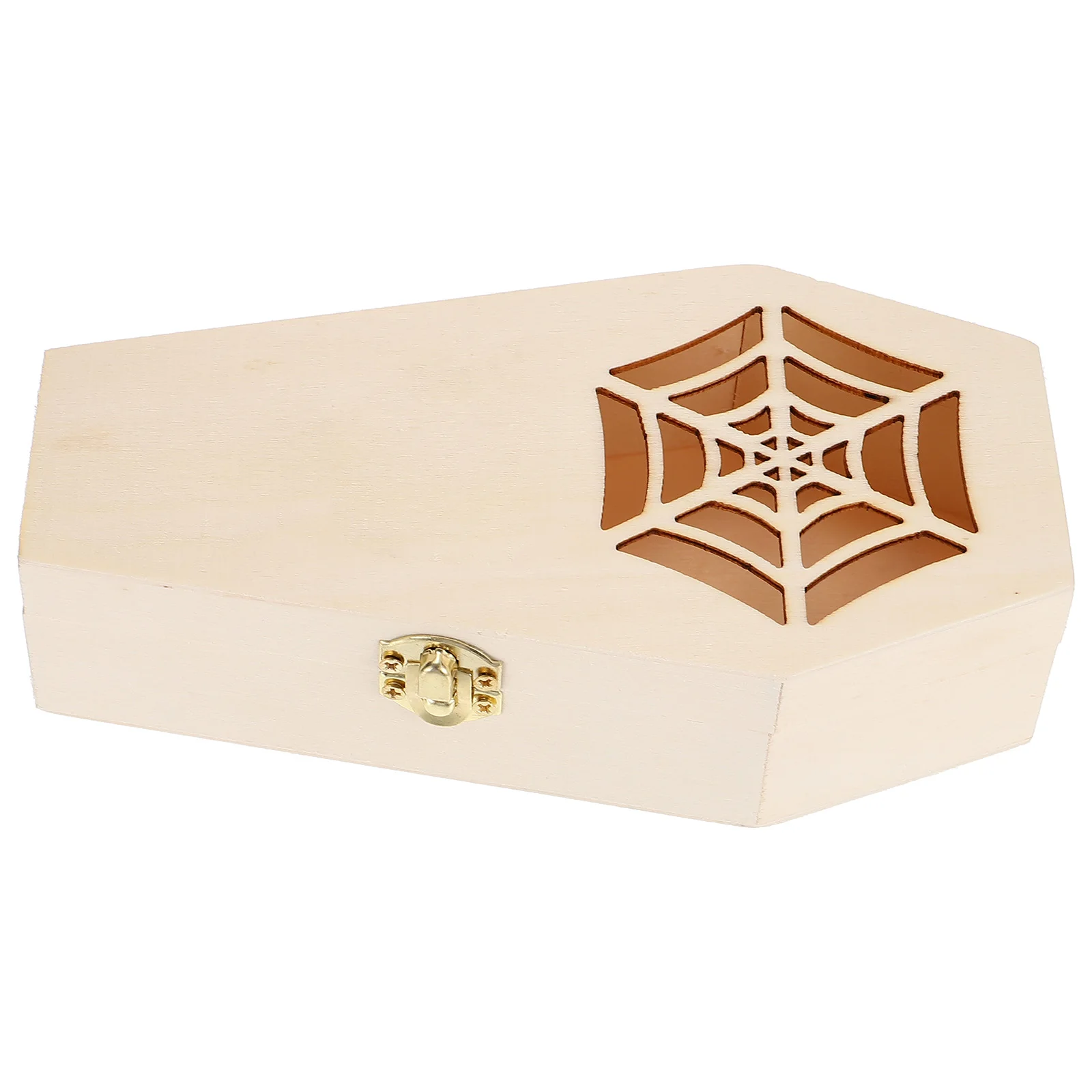 Wooden Coffin Gift Box Casket Halloween Treat Boxes Jewelry Organizer Storage Cases Lightweight Durable Clamshell Lock
Wooden Coffin Gift Box Casket Halloween Treat Boxes Jewelry Organizer Storage Cases Lightweight Durable Clamshell Lock
