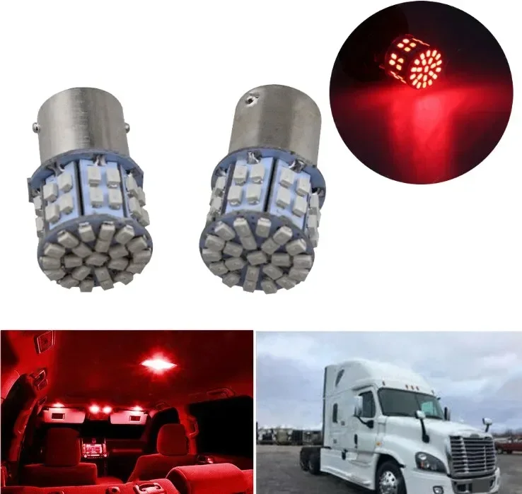 2pcs Interior Red LED Dome Cab Light Bulb 12V DC 1156/BA15S 50SMD LED Lights For Freightliner Cascadia Car Light Accessories
2pcs Interior Red LED Dome Cab Light Bulb 12V DC 1156/BA15S 50SMD LED Lights For Freightliner Cascadia Car Light Accessories