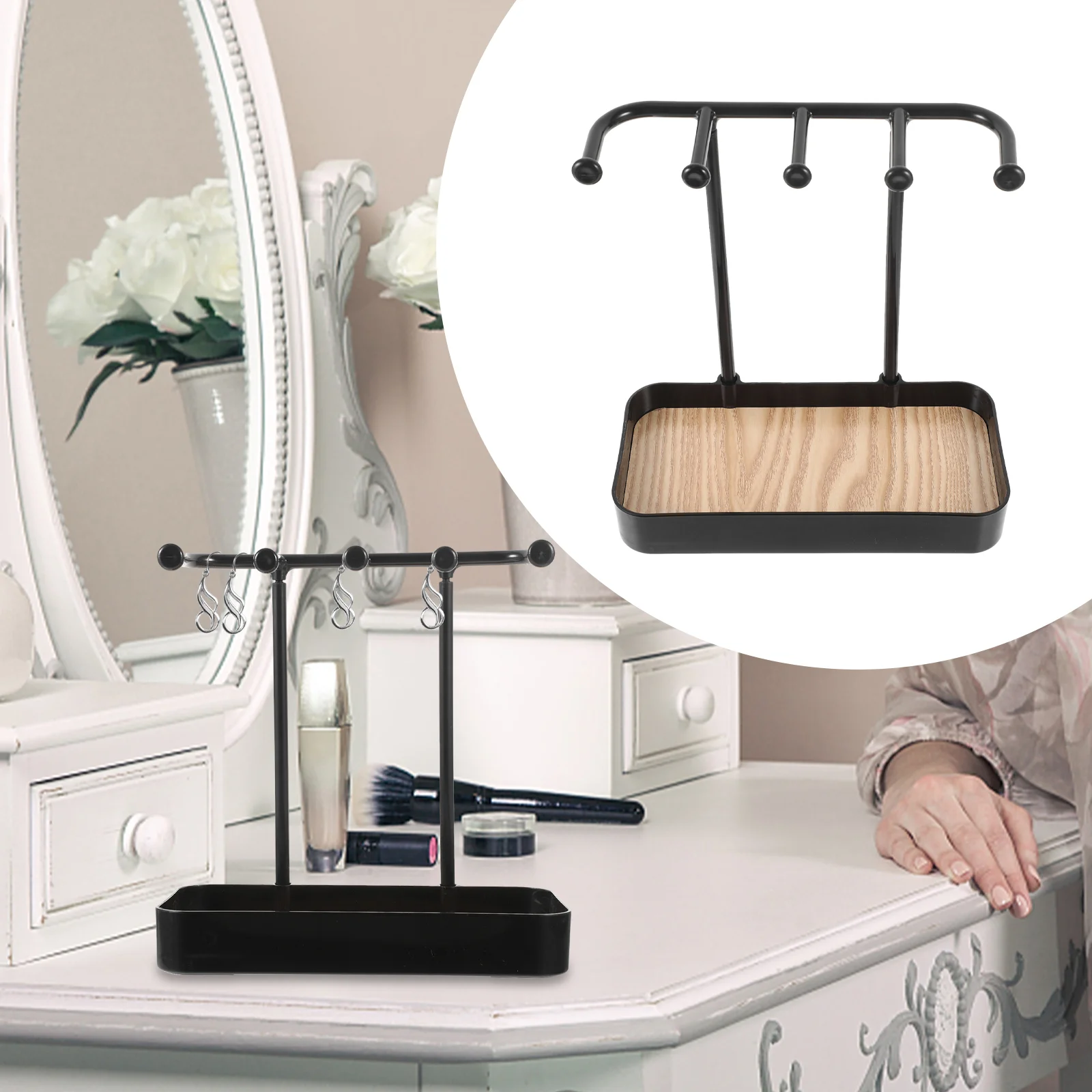 Desktop Jewelry Storage Brackets Bracelet and Necklace Holder Stand Display Board Organizer Ring
Desktop Jewelry Storage Brackets Bracelet and Necklace Holder Stand Display Board Organizer Ring
