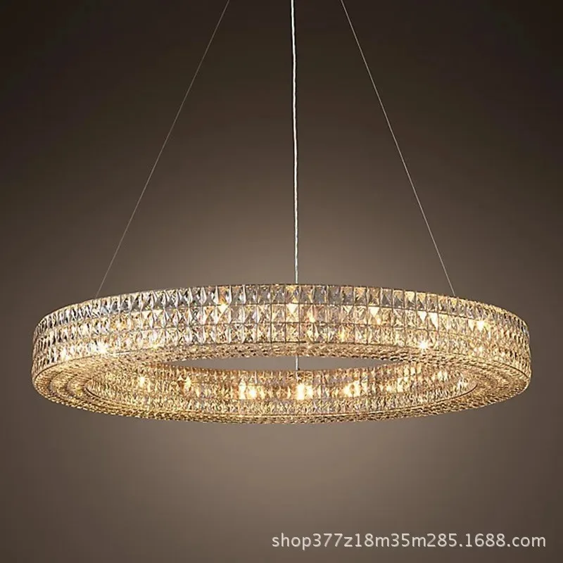 Хрустальная люстра для гостиной, современная круглая роскошная люстра в стиле модерн, креативная люстра для ресторана или виллы, мягкая декоративная хрустальная люстра.
Хрустальная люстра для гостиной, современная круглая роскошная люстра в стиле модерн, креативная люстра для ресторана или виллы, мягкая декоративная хрустальная люстра.