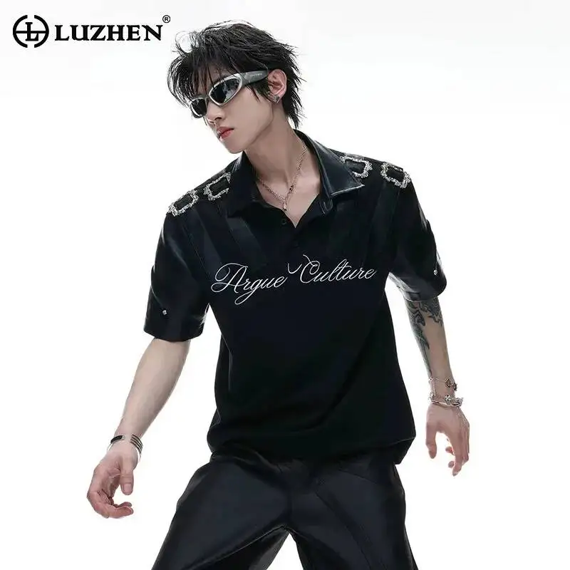 LUZHEN 2026 Summer Metal Buckle Leather Belt Decorate Short Sleeve T-shirt Men's Fashion Original Street Casual Pullover JY7188
LUZHEN 2026 Summer Metal Buckle Leather Belt Decorate Short Sleeve T-shirt Men's Fashion Original Street Casual Pullover JY7188