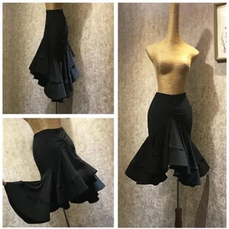Latin dance costume, adult fishbone skirt, women's slanted hem, buttocks wrapped, artistic examination, performance costume, pra
Latin dance costume, adult fishbone skirt, women's slanted hem, buttocks wrapped, artistic examination, performance costume, pra