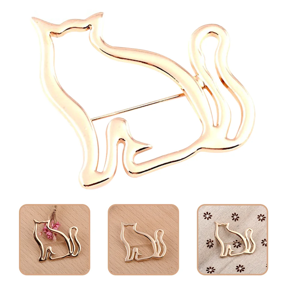 Cat Brooch Women Clothes Lapel Pin Alloy Hollow Design Firmly Fixed Unique Style Surprise Gift Christmas Birthday Mother
Cat Brooch Women Clothes Lapel Pin Alloy Hollow Design Firmly Fixed Unique Style Surprise Gift Christmas Birthday Mother
