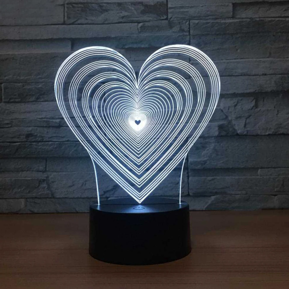 Creative Heart Led Illusion Night Led Illusion Lamp Light Usb Charging Table Lamp Bedroom Home Office Decor Christmas Gift
Creative Heart Led Illusion Night Led Illusion Lamp Light Usb Charging Table Lamp Bedroom Home Office Decor Christmas Gift