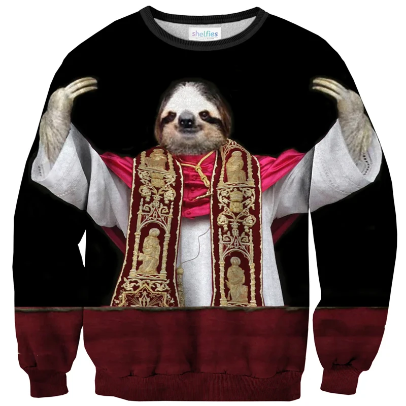 Funny Animal Pattern Sweatshirt Men's Clothing Hip Hop Cool Street Pullover Top 3D Print Cute Pig Sloth General Harajuku Hoodie
Funny Animal Pattern Sweatshirt Men's Clothing Hip Hop Cool Street Pullover Top 3D Print Cute Pig Sloth General Harajuku Hoodie