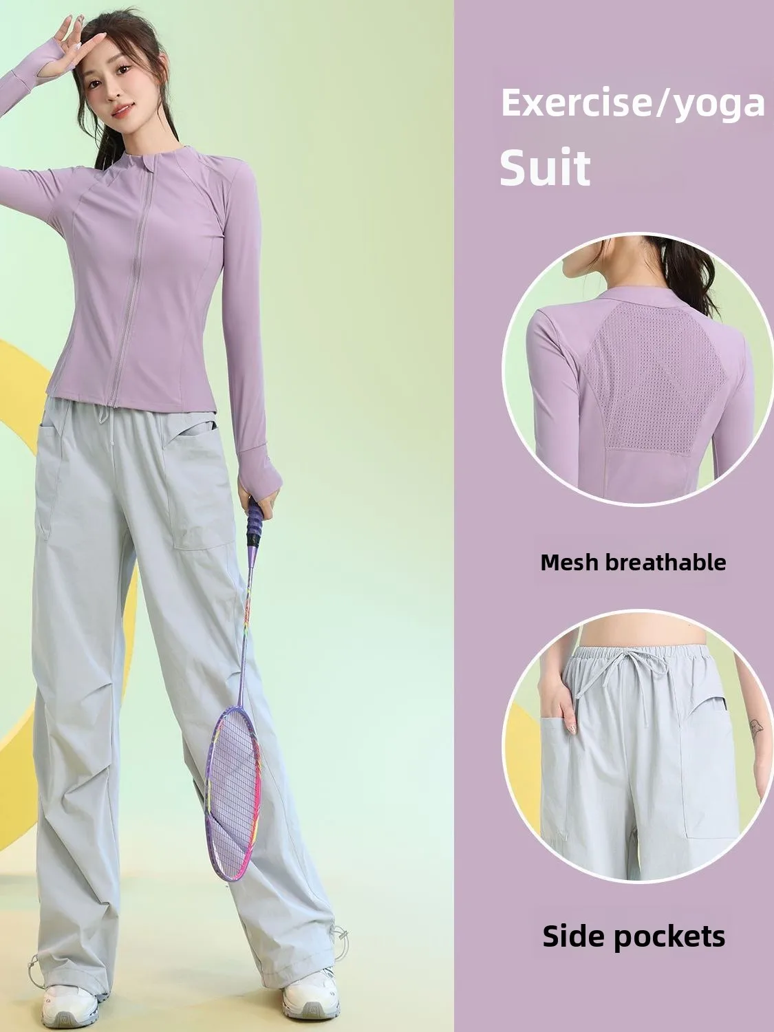 Женский спортивный комплект больших размеров (до 300 фунтов), корейский стиль, для бадминтона, тренировочная одежда с длинным рукавом, быстросохнущий спортивный костюм
Женский спортивный комплект больших размеров (до 300 фунтов), корейский стиль, для бадминтона, тренировочная одежда с длинным рукавом, быстросохнущий спортивный костюм