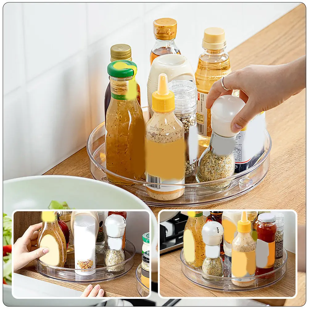 2Pcs Rotating Spice Holder Acrylic Metal Turntable Tray for Kitchen Countertop Cabinet Pantry Refrigerator Bathroom Desktop
2Pcs Rotating Spice Holder Acrylic Metal Turntable Tray for Kitchen Countertop Cabinet Pantry Refrigerator Bathroom Desktop