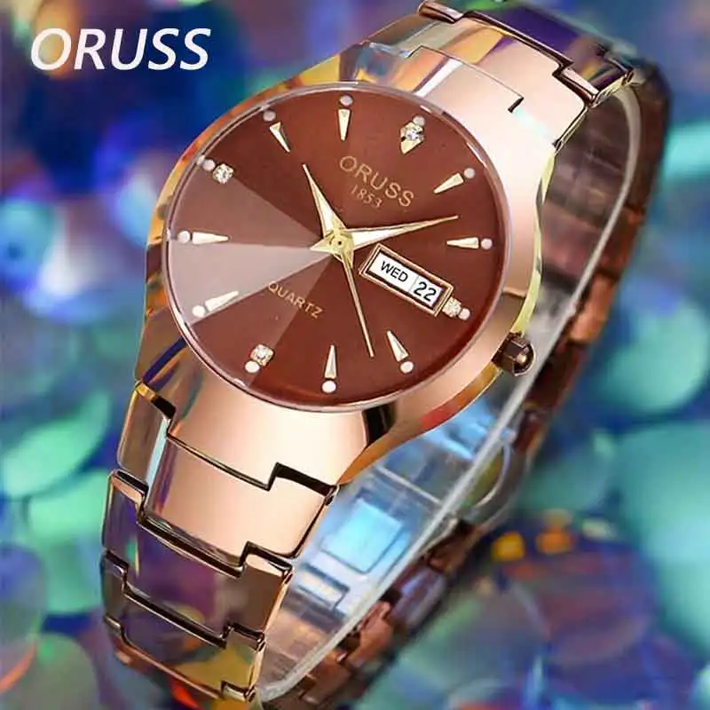 ORUSS Fashion Luxury Men's Quartz Watch Dual Calendar Display Luminous Hands Waterproof Stainless Steel Strap Men's Watch
ORUSS Fashion Luxury Men's Quartz Watch Dual Calendar Display Luminous Hands Waterproof Stainless Steel Strap Men's Watch