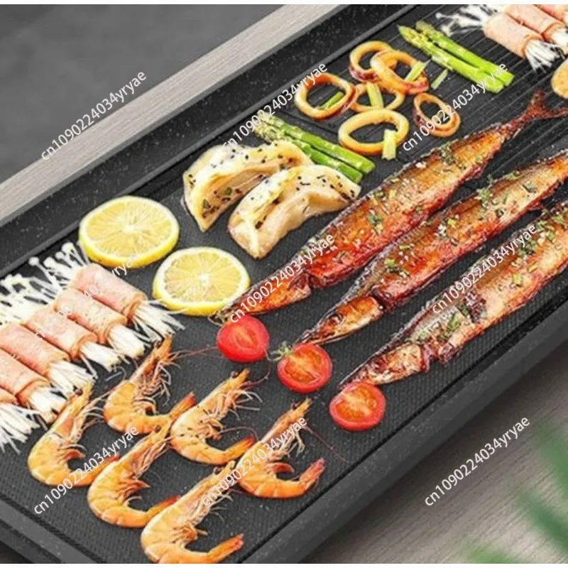 Household electric grill Smokeless non-stick barbecue pan Korean multi-functional indoor electric grill pan Grilled fish pan
Household electric grill Smokeless non-stick barbecue pan Korean multi-functional indoor electric grill pan Grilled fish pan
