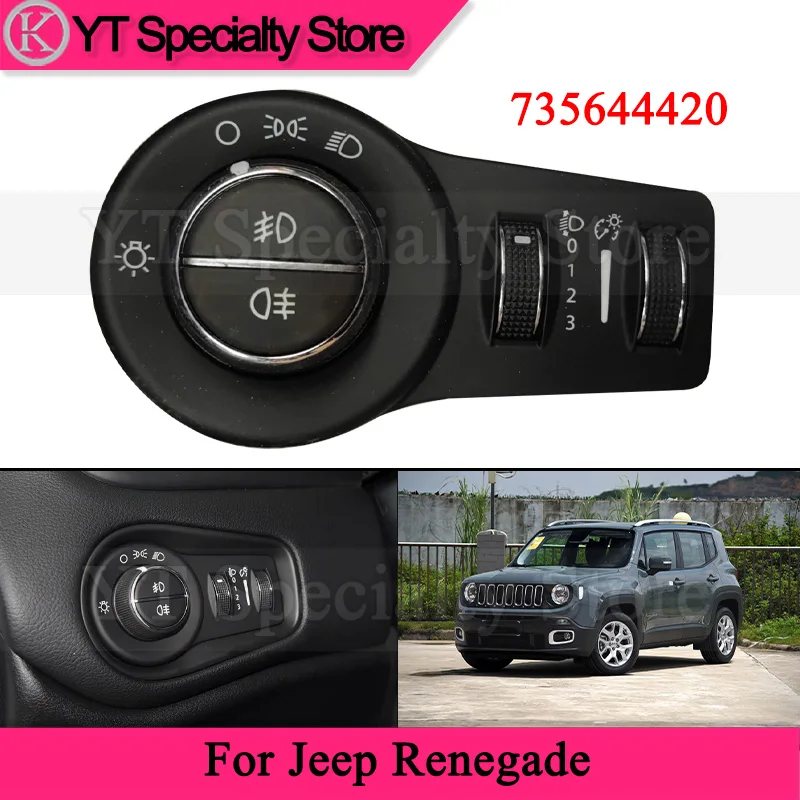 Kamshing 735644420 Headlight Adjustment Switch For Jeep Renegade Fog Lamp Switch Headlight Switch
Kamshing 735644420 Headlight Adjustment Switch For Jeep Renegade Fog Lamp Switch Headlight Switch
