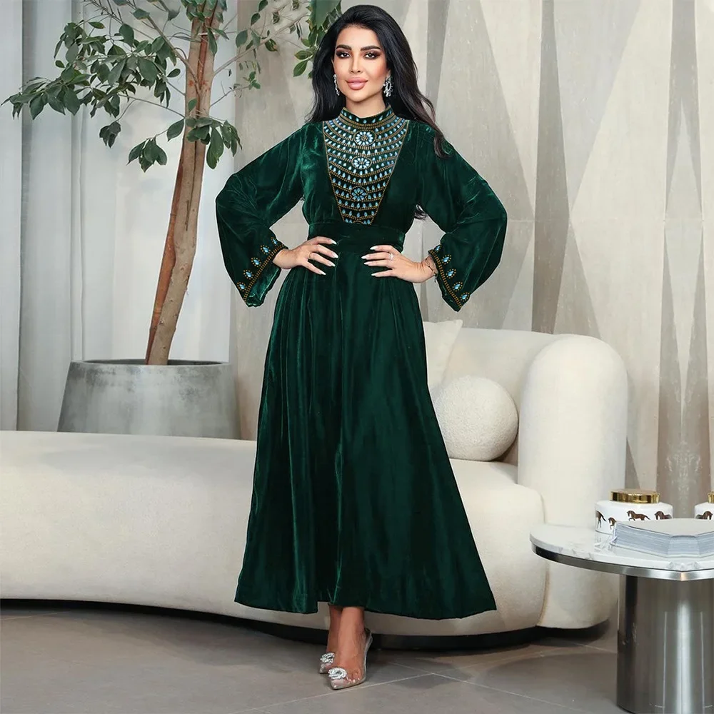 Navy Embroidery Abaya for Women 2025 Ramadan Eid Islamic Djellaba Dubai Turkey Kaftan Marocain Robe Jalabiya Velvet Muslim Dress
Navy Embroidery Abaya for Women 2025 Ramadan Eid Islamic Djellaba Dubai Turkey Kaftan Marocain Robe Jalabiya Velvet Muslim Dress