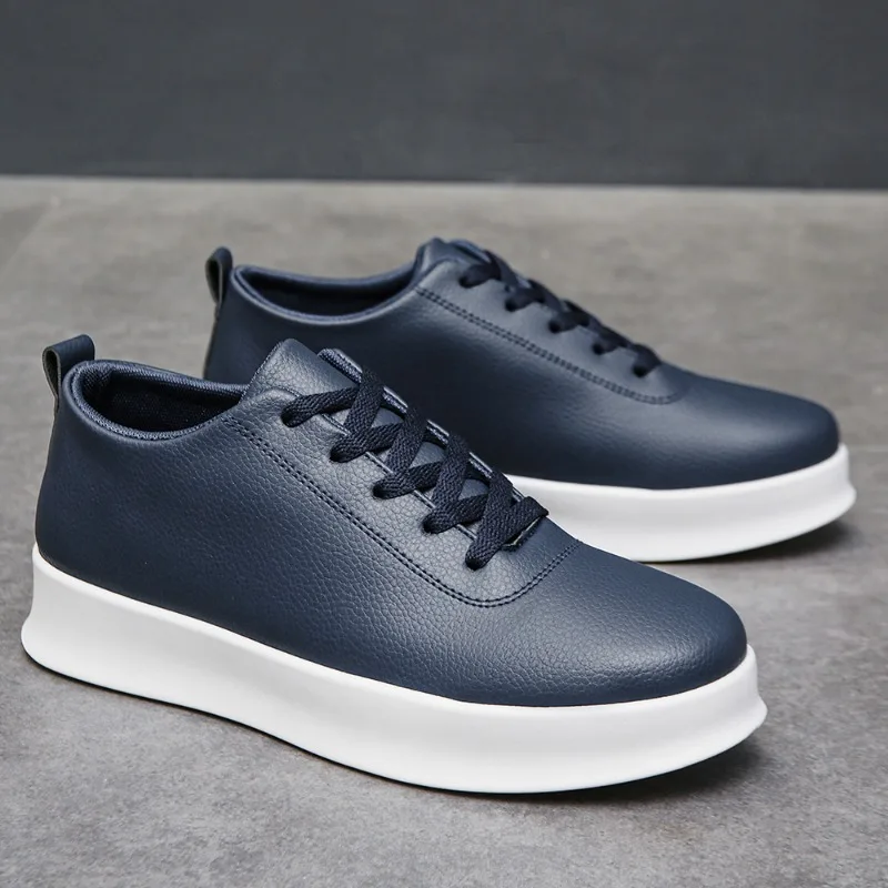 Classic Men Leather Shoes Spring Summer New Trendy All-match Platform Casual Shoes Loafers British Leather Sneakers Flats Shoes
Classic Men Leather Shoes Spring Summer New Trendy All-match Platform Casual Shoes Loafers British Leather Sneakers Flats Shoes