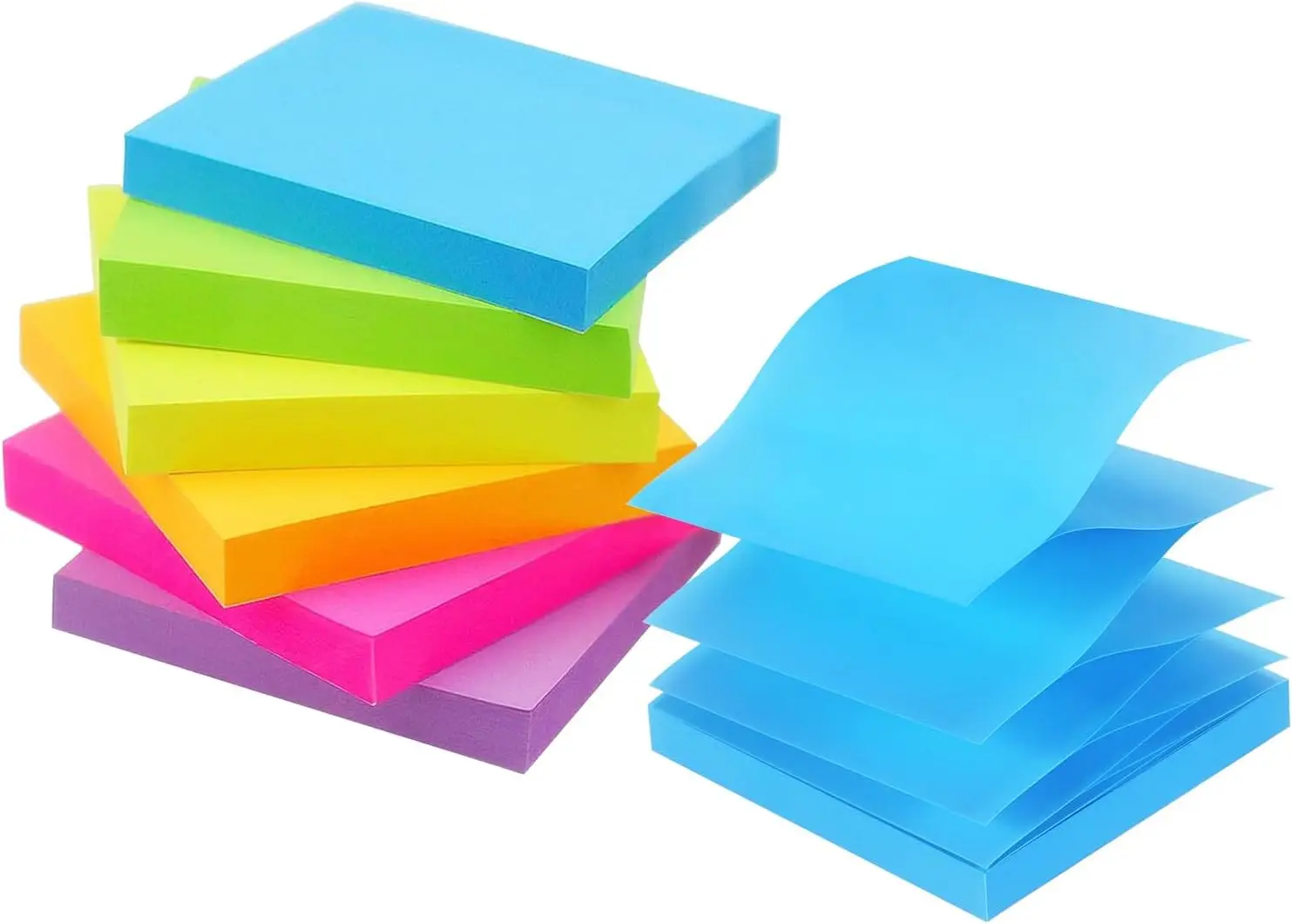 Sticky Notes 3x3 Refills, 6 Bright Colors, 100 Sheets/Pad, 6 Pads, Self-Stick for Office School
Sticky Notes 3x3 Refills, 6 Bright Colors, 100 Sheets/Pad, 6 Pads, Self-Stick for Office School