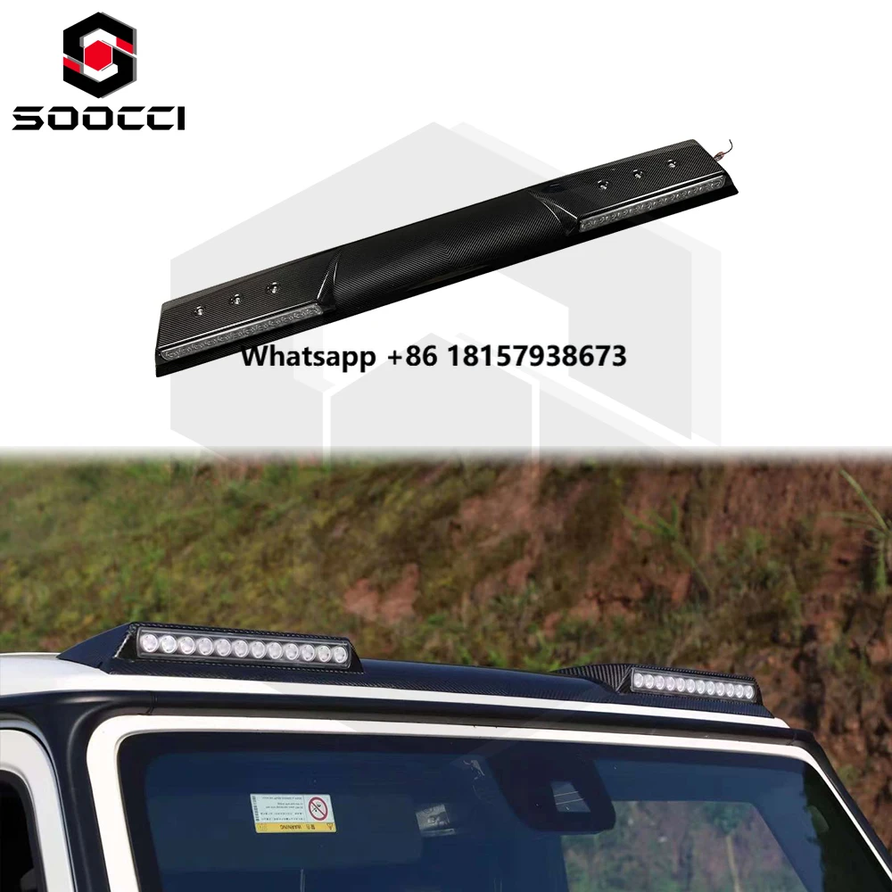 BRS Style Dry Carbon Fiber LED Front Roof Light for Mercedes Benz G Class W464 G500 G63 G55 Front Spoiler Roof Lamp Body Kits
BRS Style Dry Carbon Fiber LED Front Roof Light for Mercedes Benz G Class W464 G500 G63 G55 Front Spoiler Roof Lamp Body Kits