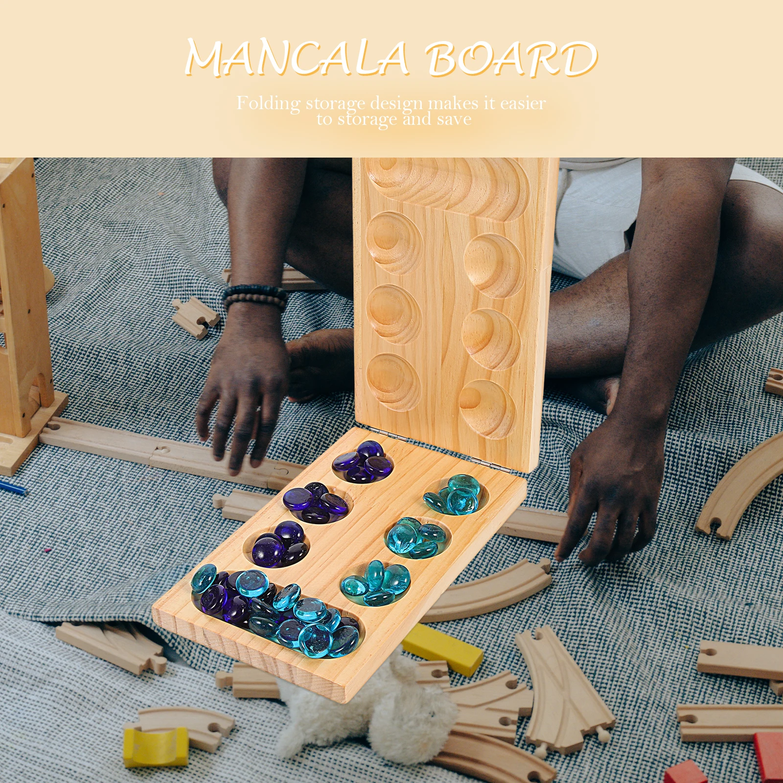 Foldable Gem Chess Kids Toys Mancala Wooden Africa Board Game Portable Travel African
Foldable Gem Chess Kids Toys Mancala Wooden Africa Board Game Portable Travel African