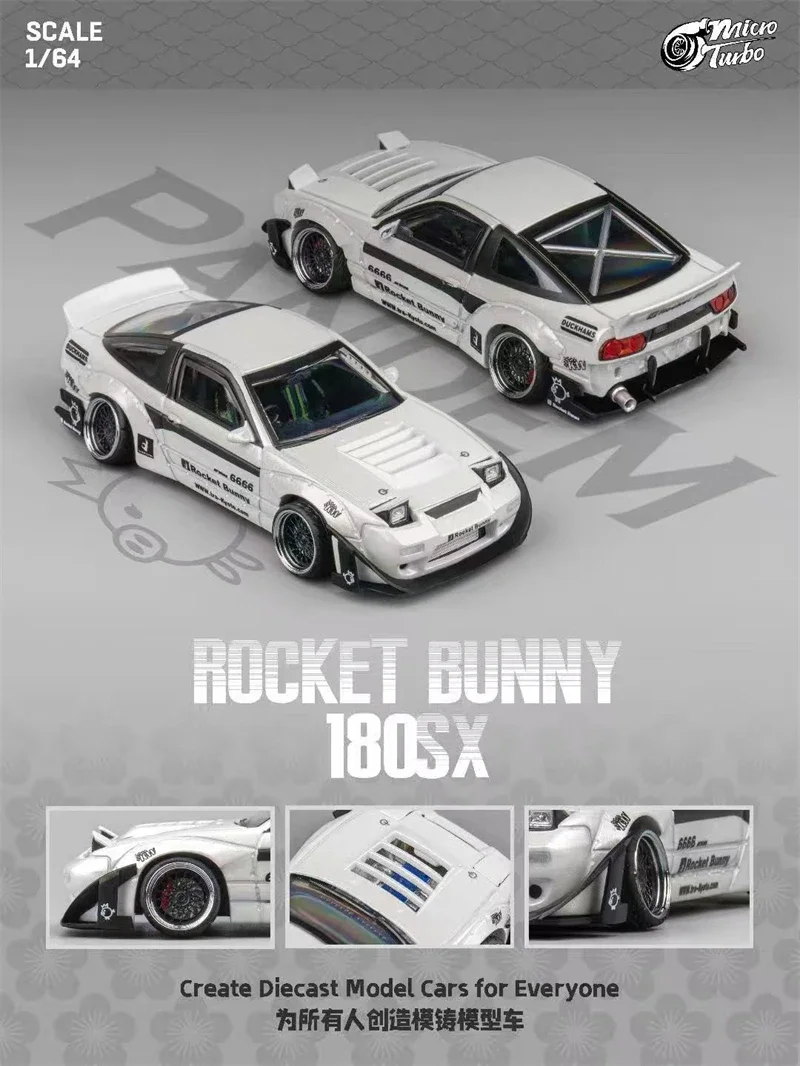 Micro Turbo 1:64 180SX Rocket Bunny Металл белый Limited999 Литые модели автомобилей
Micro Turbo 1:64 180SX Rocket Bunny Металл белый Limited999 Литые модели автомобилей