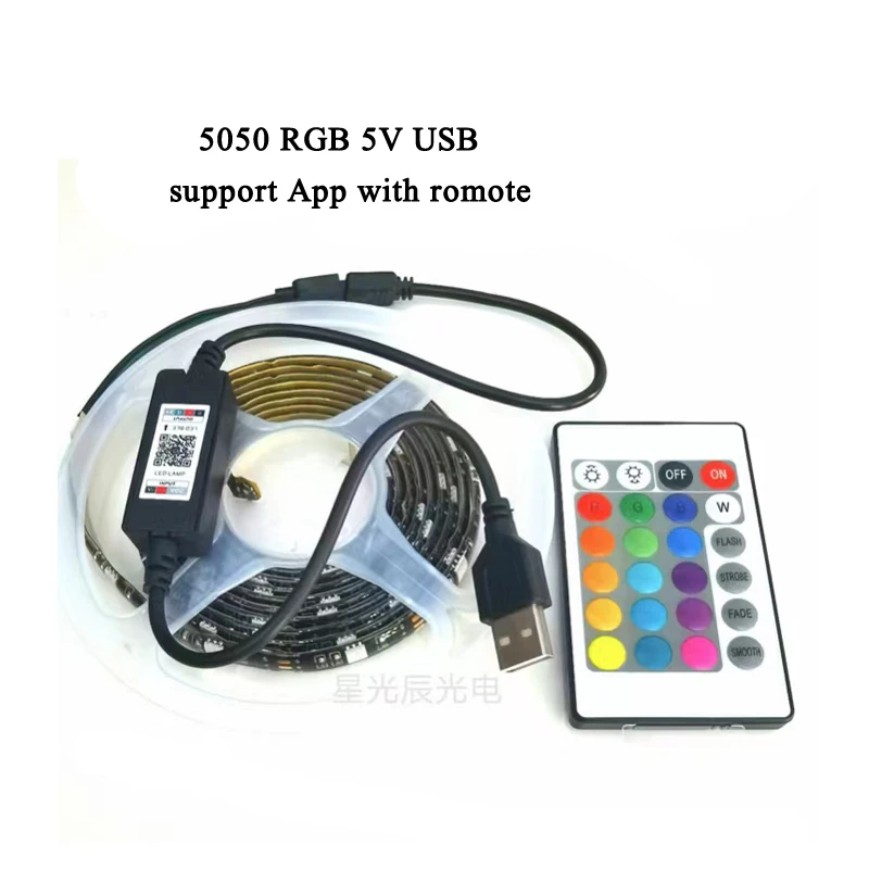 LED Strip Light USB App RGB 5V LED RGB Lights Flexible LED Lamp Tape Ribbon RGB TV Desktop Screen BackLight Diode Tape
LED Strip Light USB App RGB 5V LED RGB Lights Flexible LED Lamp Tape Ribbon RGB TV Desktop Screen BackLight Diode Tape