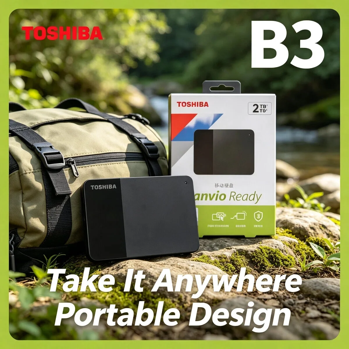 Toshiba B3 2.5 Inch Portable External Hard Drive 4TB 2TB 1TB Canvio Ready USB3.0 Hard Disk for Laptop Mac Android Pro Max
Toshiba B3 2.5 Inch Portable External Hard Drive 4TB 2TB 1TB Canvio Ready USB3.0 Hard Disk for Laptop Mac Android Pro Max