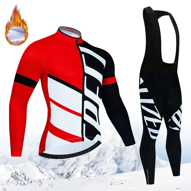 New Winter Cycling Jersey Set 2024 Men's Long Sleeve Mountain Bike Cycling Clothing Fleece Warm MTB Bicycle Clothes Wear Suit
New Winter Cycling Jersey Set 2024 Men's Long Sleeve Mountain Bike Cycling Clothing Fleece Warm MTB Bicycle Clothes Wear Suit