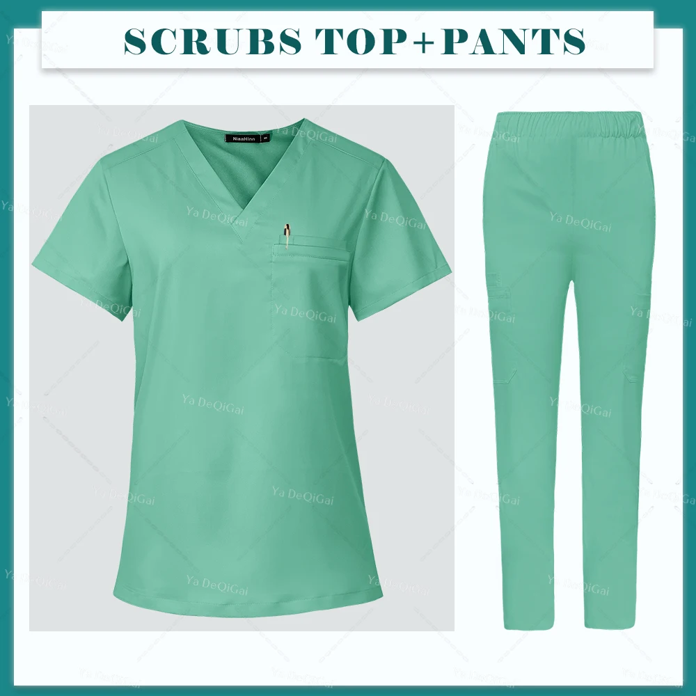 Medical Scrubs Women Surgical Uniforms Men Set Beauty Salon Workwear Nurse Clinical Nursing Scrub Top Straight Pants
Medical Scrubs Women Surgical Uniforms Men Set Beauty Salon Workwear Nurse Clinical Nursing Scrub Top Straight Pants