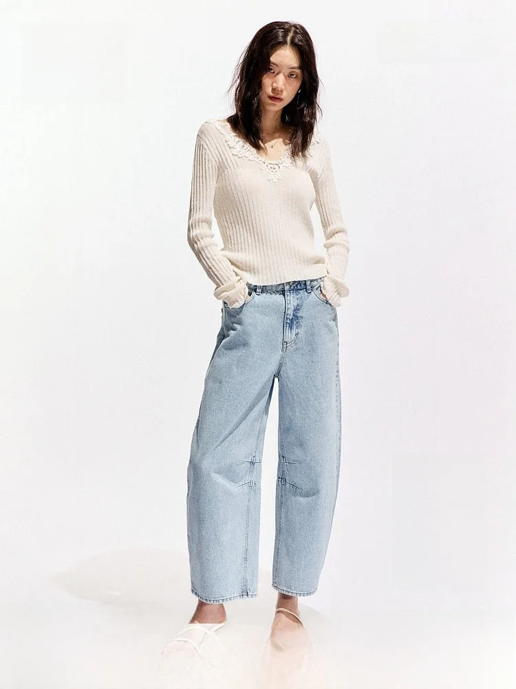 H&M Women's Jeans Summer 2026 Loose Fit Drawstring Tapered Knife Jeans Casual Cotton Natural Waist No Stretch
H&M Women's Jeans Summer 2026 Loose Fit Drawstring Tapered Knife Jeans Casual Cotton Natural Waist No Stretch