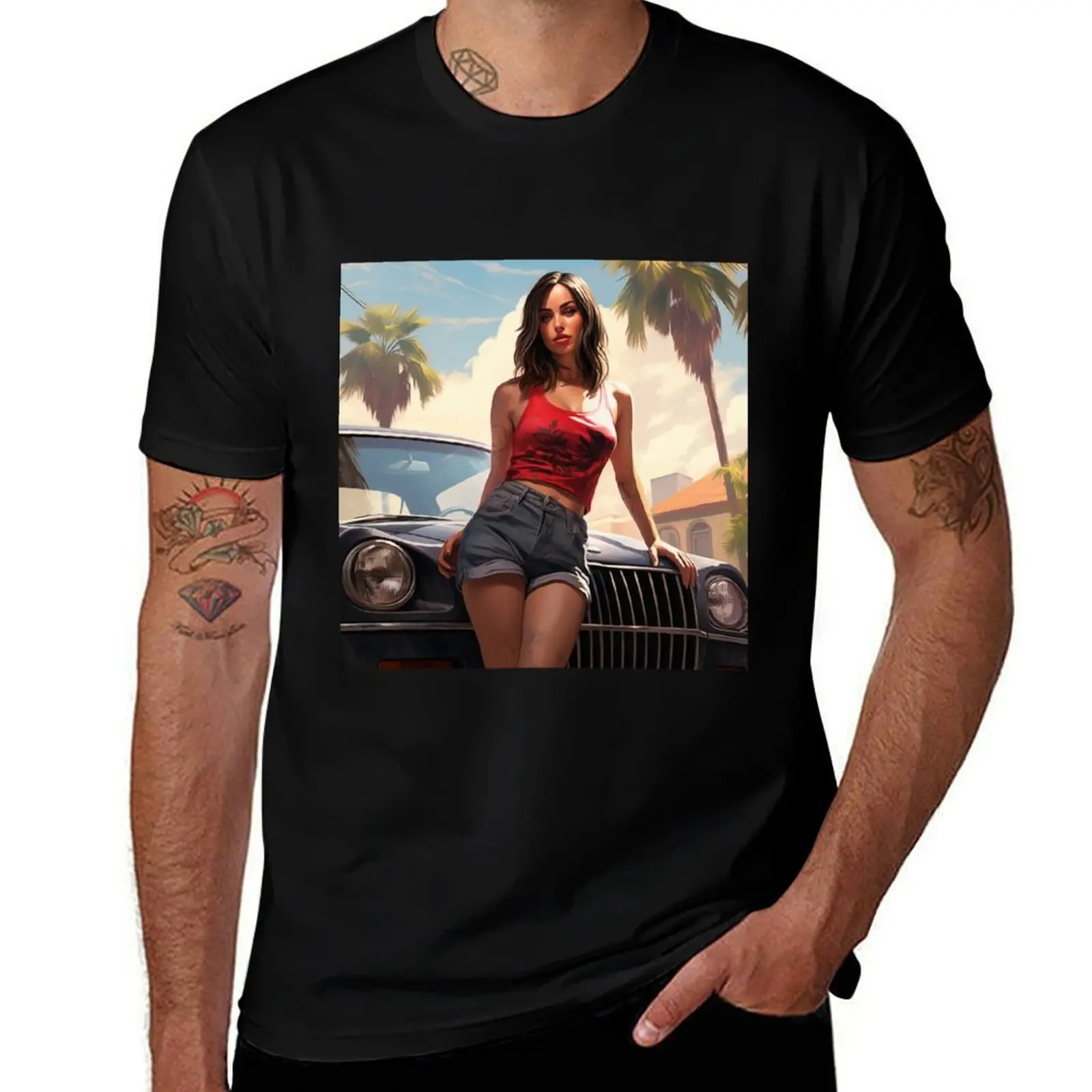 Ana de Armas GTA Style T-Shirt custom t-shirts summer tops customs design your own t shirt men
Ana de Armas GTA Style T-Shirt custom t-shirts summer tops customs design your own t shirt men