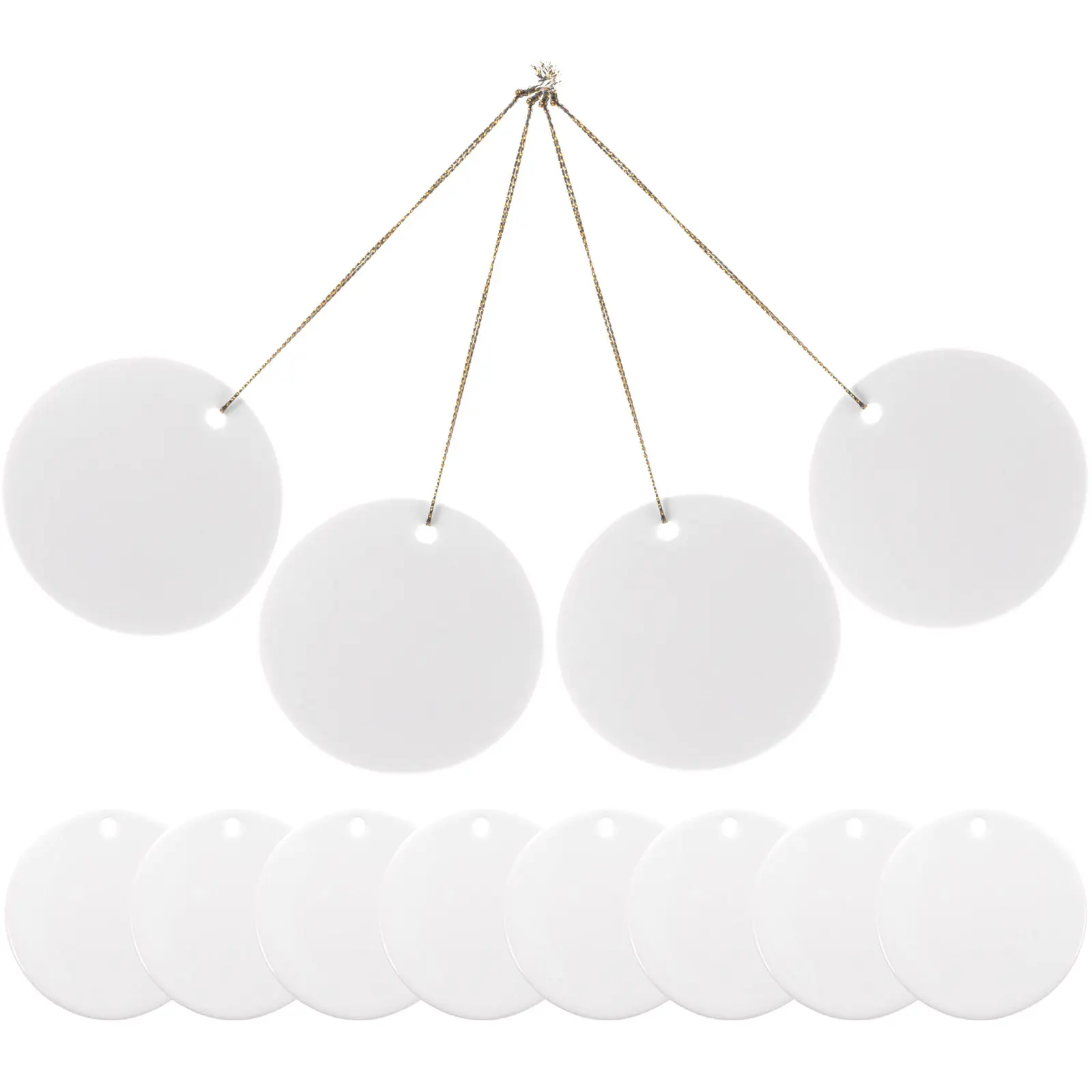 12Pcs Ceramic Pendant Ornament Round DIY Blank Circle Hanging Tag Hand-Painted Festive Decor for Home Office Tree Coffee Shop
12Pcs Ceramic Pendant Ornament Round DIY Blank Circle Hanging Tag Hand-Painted Festive Decor for Home Office Tree Coffee Shop