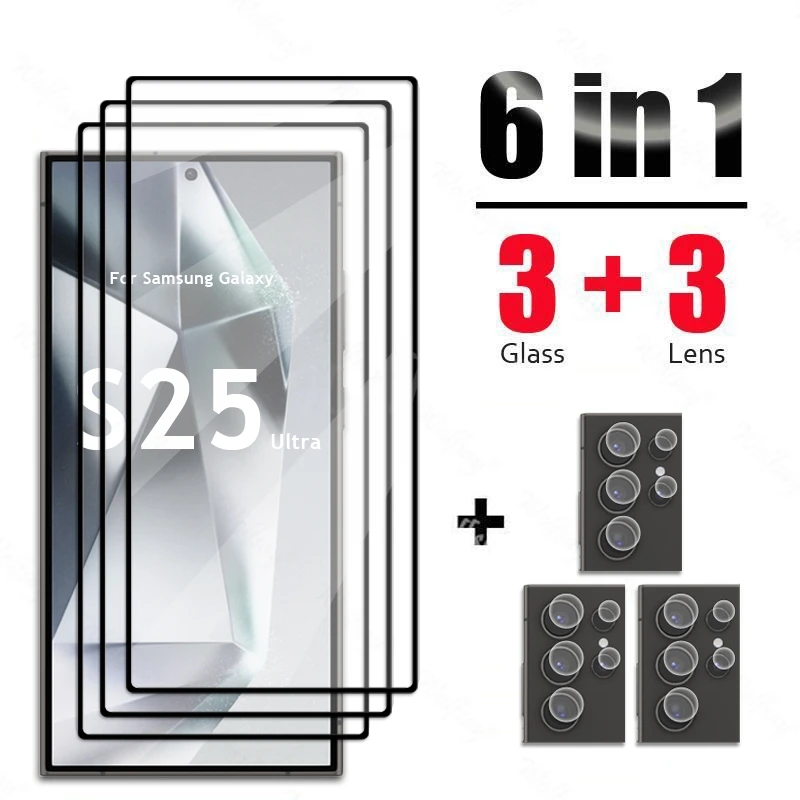 6 In 1 For Samsung Galaxy S25 Ultra Glass Tempered Glass S25 Ultra Glass Screen Protector Camera Film S25 Ultra Tempered Film
6 In 1 For Samsung Galaxy S25 Ultra Glass Tempered Glass S25 Ultra Glass Screen Protector Camera Film S25 Ultra Tempered Film