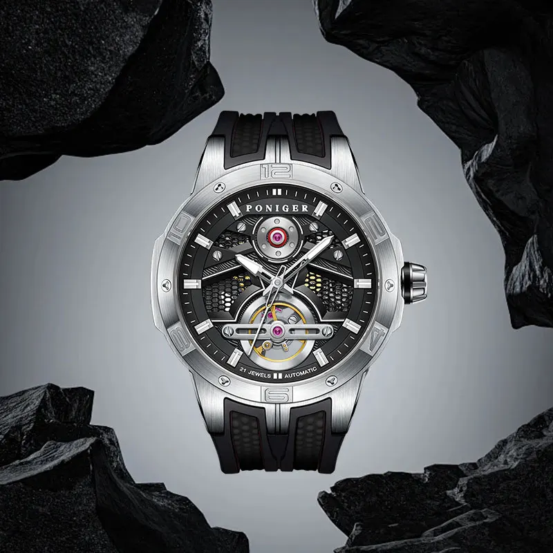 PONIGER New Men's Watches Casual Fashion Automatic Movement Mechanical Wristwatch Luminous Waterproof Sapphire Glass Men's Watch
PONIGER New Men's Watches Casual Fashion Automatic Movement Mechanical Wristwatch Luminous Waterproof Sapphire Glass Men's Watch