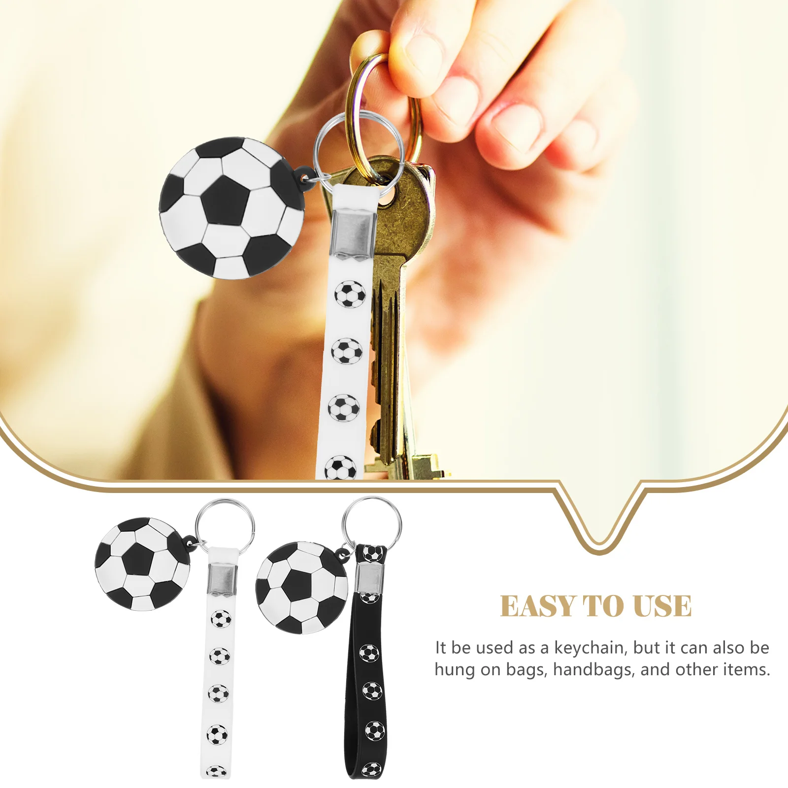 12 Pcs Football Keychains Soccer Keyrings Sports Pendant Silica Gel Cute Key Chain Decor Bag Supply Hanging Pendant Kids
12 Pcs Football Keychains Soccer Keyrings Sports Pendant Silica Gel Cute Key Chain Decor Bag Supply Hanging Pendant Kids