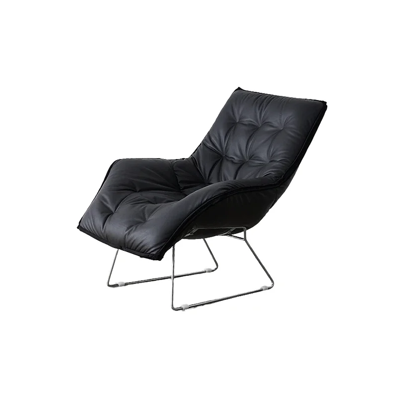Retro light luxury leather leisure chair, balcony living room black recliner, Nordic designer sofa, single sofa
Retro light luxury leather leisure chair, balcony living room black recliner, Nordic designer sofa, single sofa