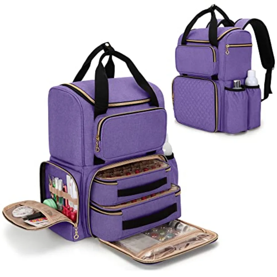 Nail Polish Organizer Backpack Version Holds 70 Bottles and a Nail Lamp Travel Nail Polish Storage with 2 Removable Cases and T
Nail Polish Organizer Backpack Version Holds 70 Bottles and a Nail Lamp Travel Nail Polish Storage with 2 Removable Cases and T