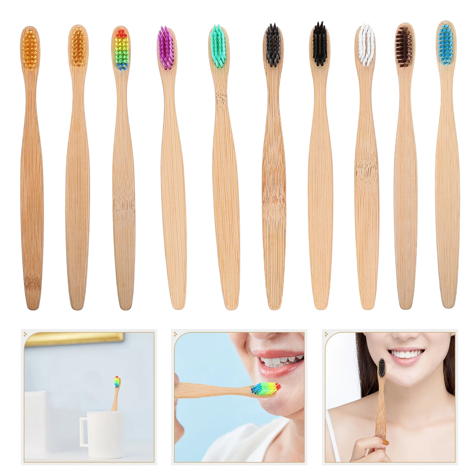 10 Pcs Set Eco Friendly Bristles Smooth Durable Toothbrush Water Bamboo Toothbrush Resistant Oral Health Gifts
10 Pcs Set Eco Friendly Bristles Smooth Durable Toothbrush Water Bamboo Toothbrush Resistant Oral Health Gifts
