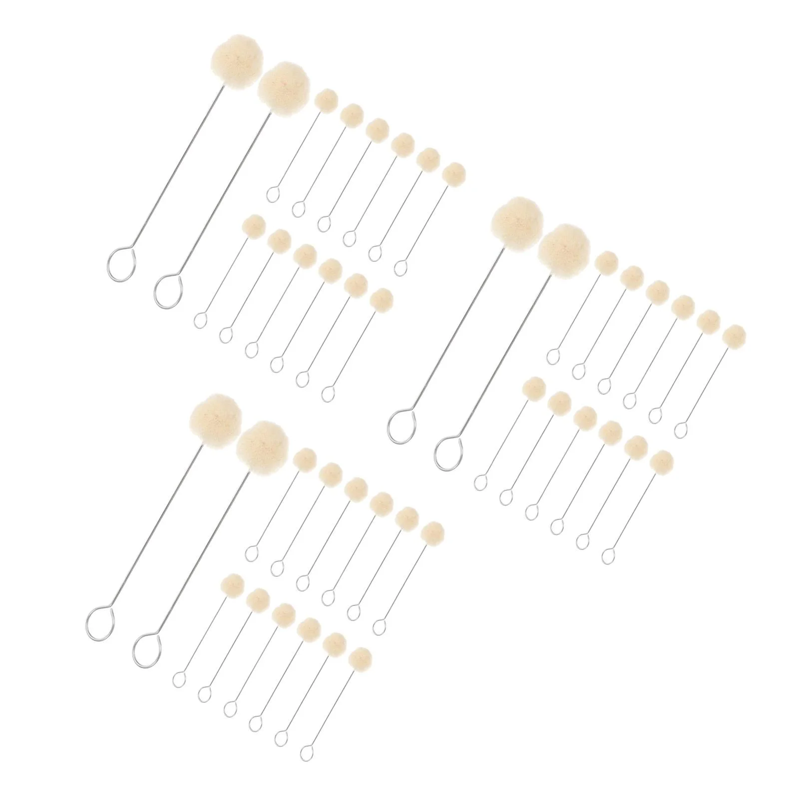 90 pcs Wool Ball Brush Dye Tool With Metal Handle For Diy Crafts And Shoe Polish Accessories
90 pcs Wool Ball Brush Dye Tool With Metal Handle For Diy Crafts And Shoe Polish Accessories