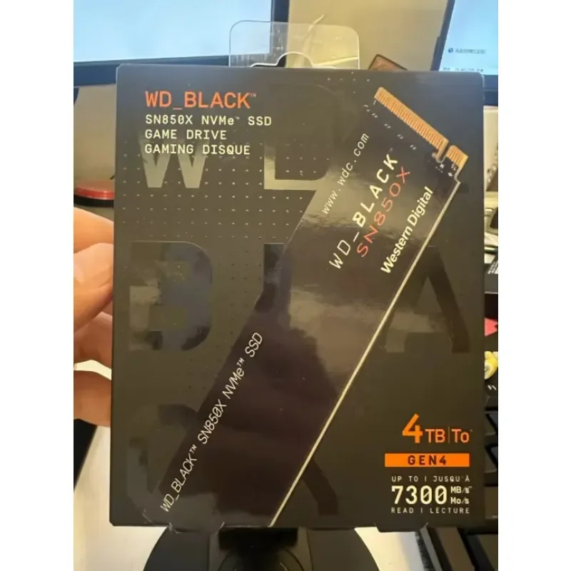 Nvme 4TB M2.2280 WD black SN850X
Nvme 4TB M2.2280 WD black SN850X