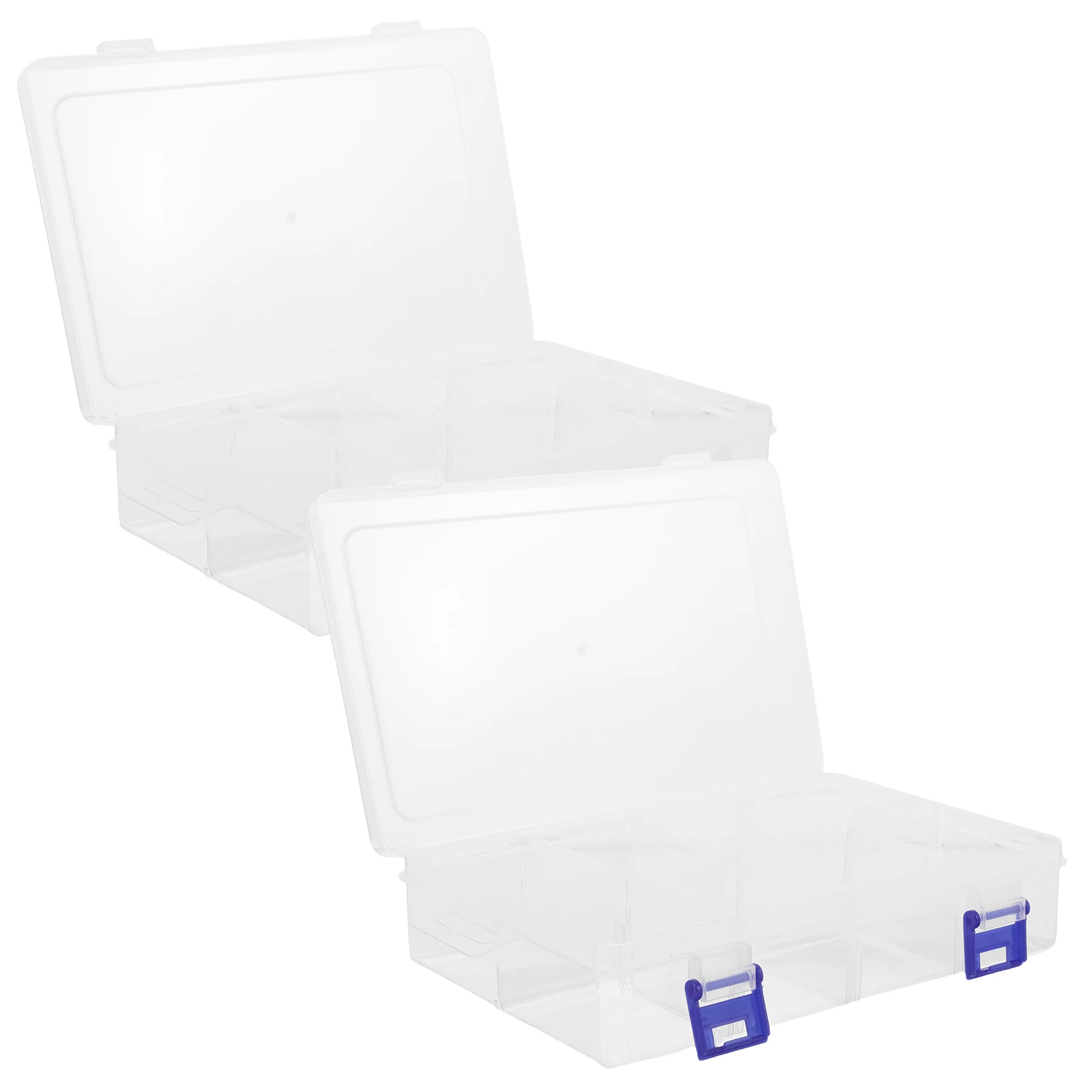 2 pcs Storage Box Clear Plastic Container Large Capacity Compartment Design Daily Use Tool Box Small Parts Organizer Jewelry
2 pcs Storage Box Clear Plastic Container Large Capacity Compartment Design Daily Use Tool Box Small Parts Organizer Jewelry
