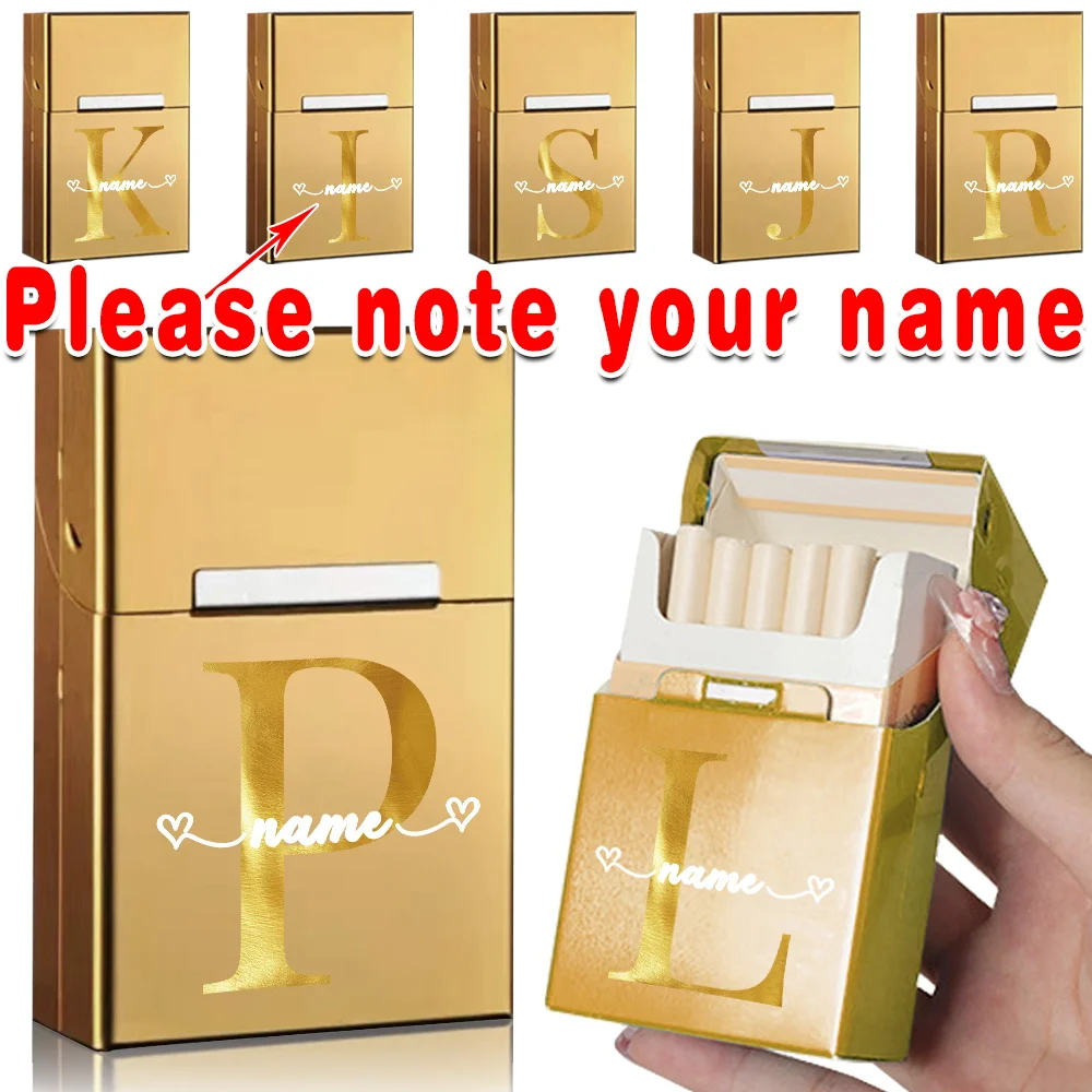 Customized Name Metal Cigarette Case Portable Travel Smoking Box Pocket Tobacco Organizer Holder Moisture Proof Cigar Storage
Customized Name Metal Cigarette Case Portable Travel Smoking Box Pocket Tobacco Organizer Holder Moisture Proof Cigar Storage