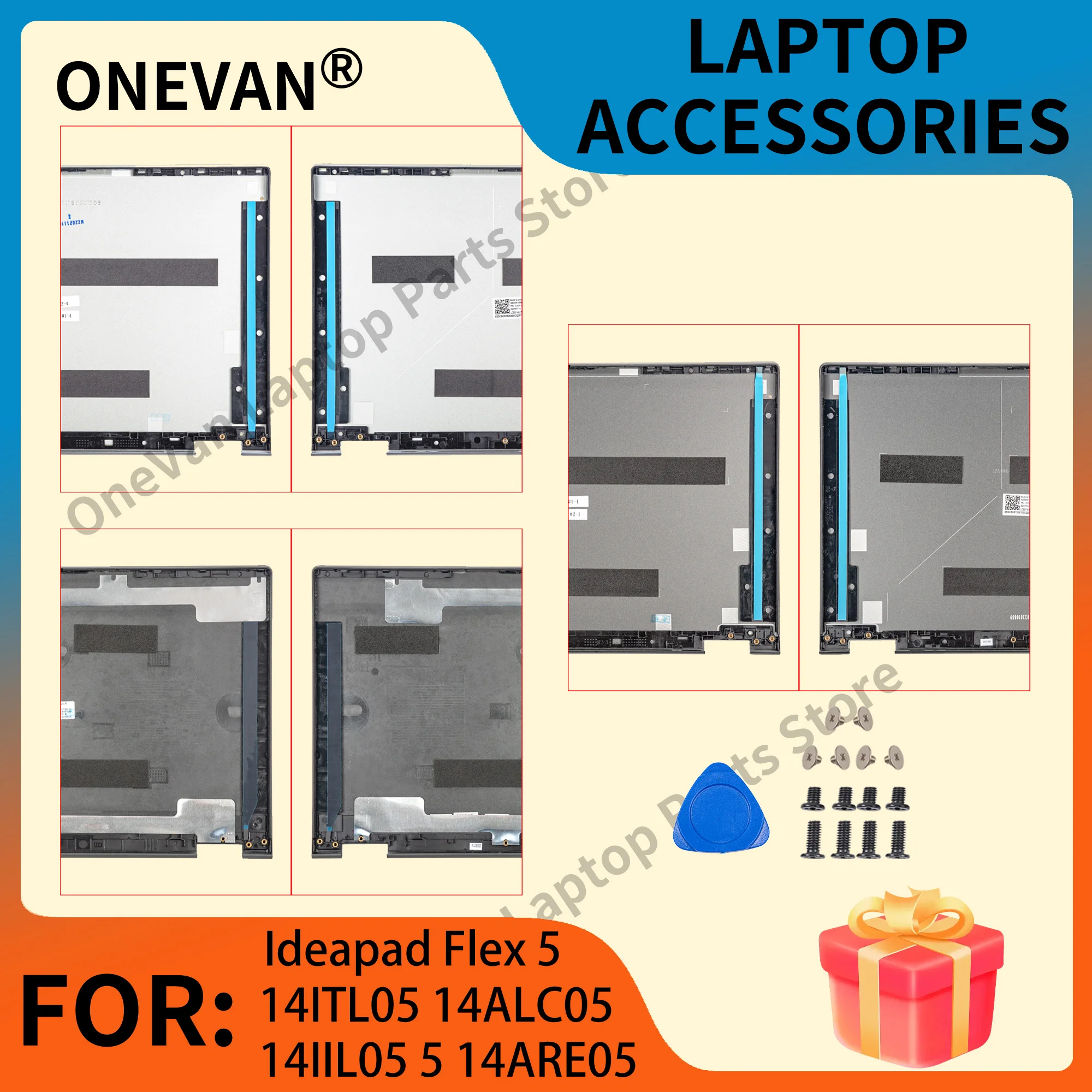 New For Ideapad Flex 5-14IIL05 5-14ARE05 5-14ALC05 LCD Back Cover Palmrest Hinges Cover Lower Cover C550-14
New For Ideapad Flex 5-14IIL05 5-14ARE05 5-14ALC05 LCD Back Cover Palmrest Hinges Cover Lower Cover C550-14