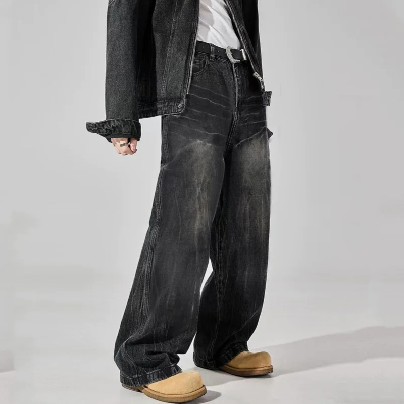 Men's Autumn Black Jeans Classic Loose Straight Leg Retro Blue Washed Basic Denim Pants Winter Business Casual Baggy Trousers
Men's Autumn Black Jeans Classic Loose Straight Leg Retro Blue Washed Basic Denim Pants Winter Business Casual Baggy Trousers