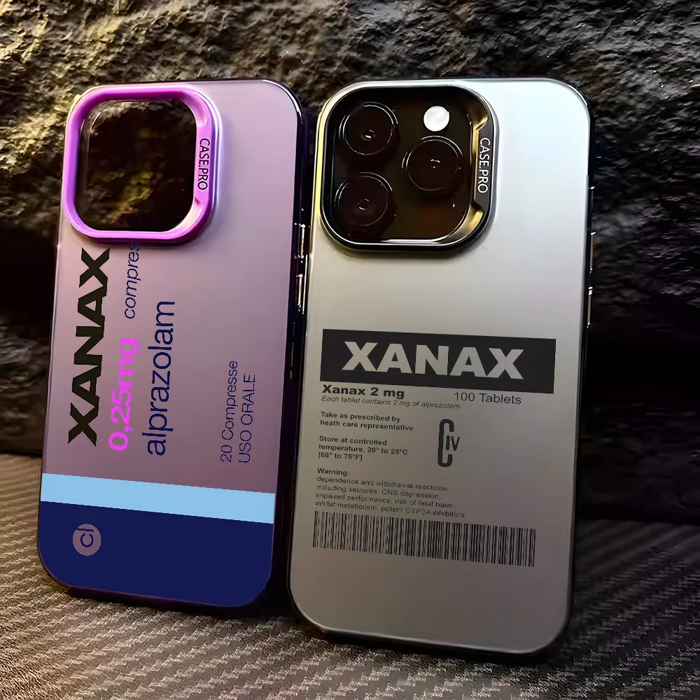 X-XANAX Chill Pill Cool Phone Case For IPhone 16 15 14 13 12 11 Pro Max Black Matte Multicolor Laser Metallic Aurora Funda
X-XANAX Chill Pill Cool Phone Case For IPhone 16 15 14 13 12 11 Pro Max Black Matte Multicolor Laser Metallic Aurora Funda