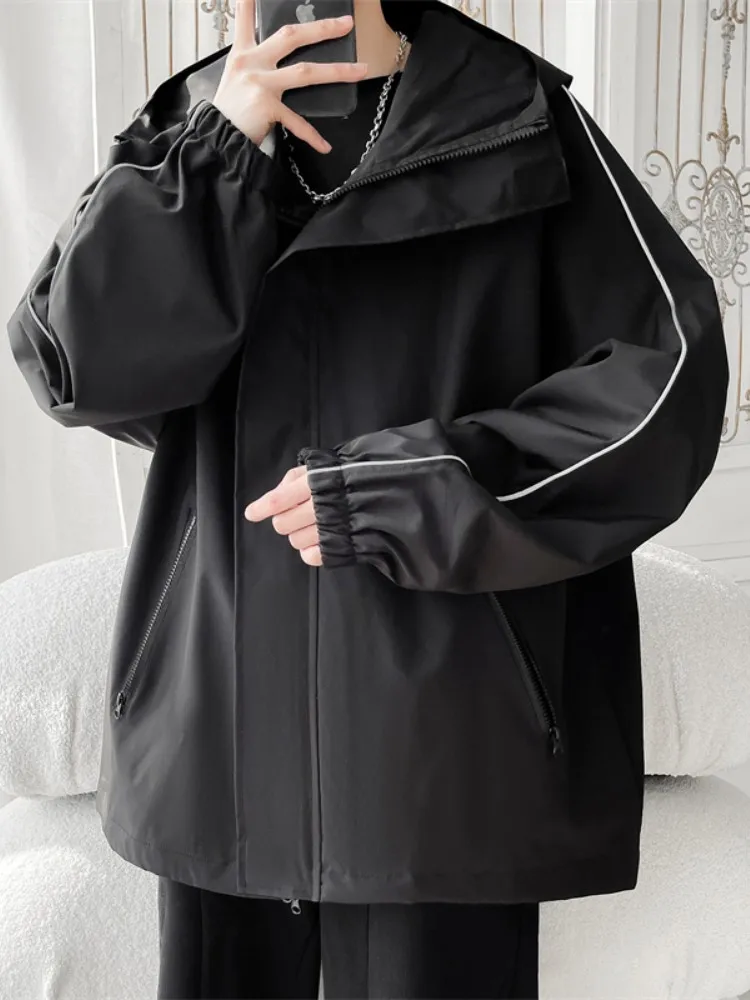 Waterproof Outdoor Casual Men's Jaet Spring Autumn Hooded Workwear Faion Urban Sle Zipper Decoration Anti-Wrinkle Treat...
Waterproof Outdoor Casual Men's Jaet Spring Autumn Hooded Workwear Faion Urban Sle Zipper Decoration Anti-Wrinkle Treat...